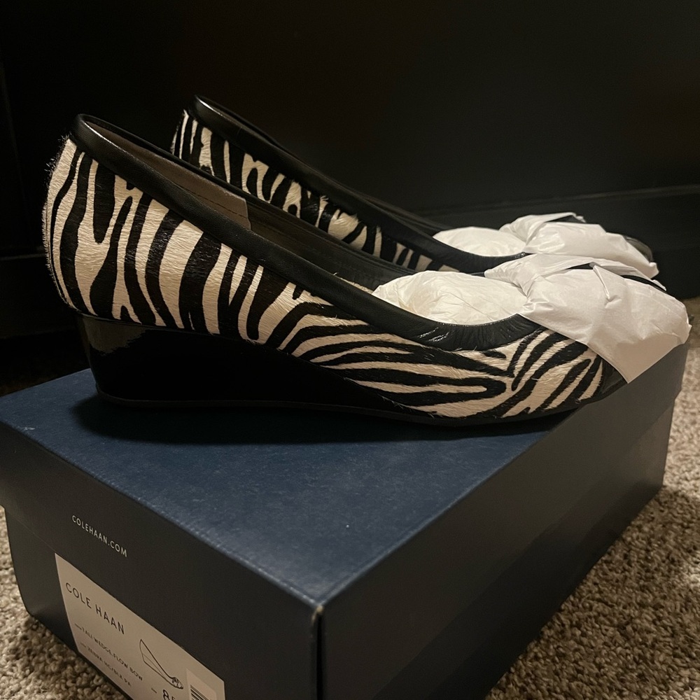 Cole Haan Zebra Wedges
